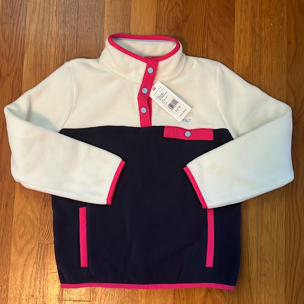 Vineyard Vines, Girls Harbor fleece, size Small (7-8). NWT.